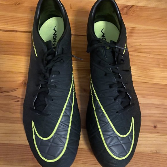 Nike Hypervenom Phinish FG ACC Soccer Cleats, Black, Size 13 - Picture 4 of 6